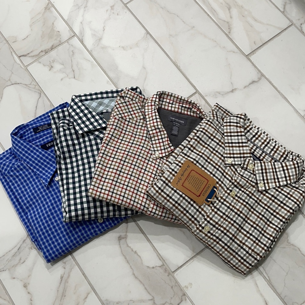 Men’s long sleeve button down shirts bundle. XL